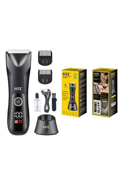 HTC AT-018 Fully Body Shaver Washable Type-C Rechargeable Ceramic Blade for body and face