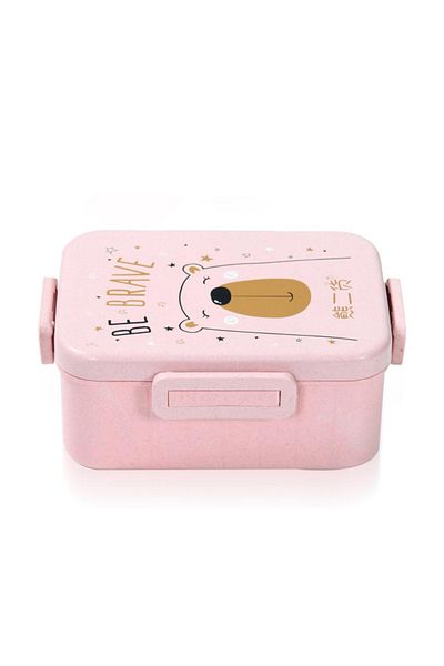 Bisbell 2-Part Partition Lunch Box with Spoon And Fork Set,BPA-Free Food Storage Container,BB2655