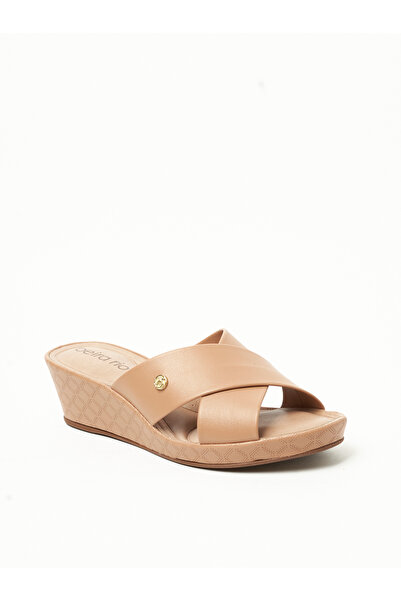 Beira Rio صنادل إسفينية نسائية بلون بني | صنع في البرازيل