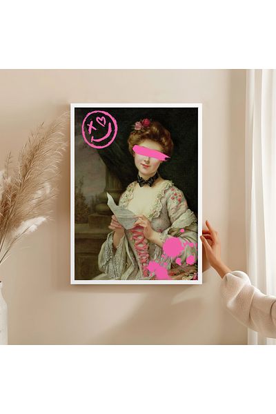 HOMEPACK Single Wooden Framed Painting One Piece Poster Painting Tk/Exclusive008
