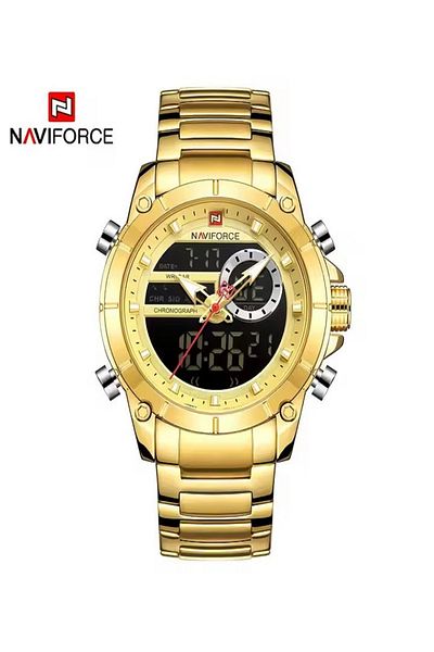 Naviforce New Sport Men Watches Brand Quartz Wrist Watch for Man Waterproof Dual Display Clock