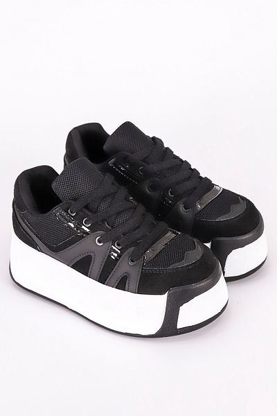 Mamito Ayakkabı SP 191 Pantofi sport cu șireturi cu talpă înaltă