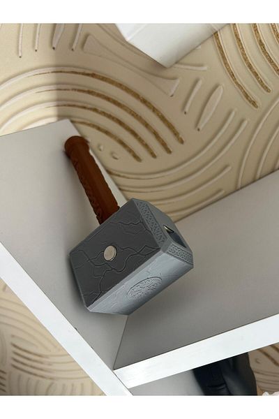 WELLCUT Thor's Hammer Design Bottle Opener – Mjolnir 3D Print with Magnet (16 cm)