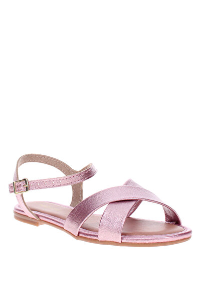 Molekinha صندل بناتي صغير بحزام خلفي وردي | صنع في البرازيل