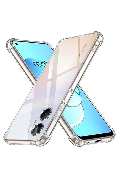 SKYDDAR INNOVATION Carcasă pentru Realme 10 4G, rezistentă la șocuri, transparentă, subțire, din silicon, transparentă, set de autocolante
