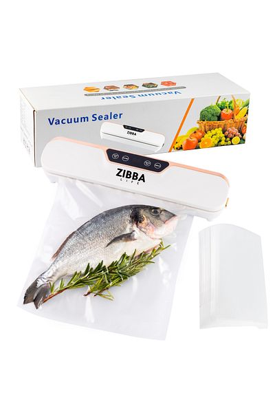 Zibba Life Aparat de Vidat Alimente 120W ZIBBA Life™, Compact, 10 Pungi Incluse, Sigilare Rapida si Eficienta