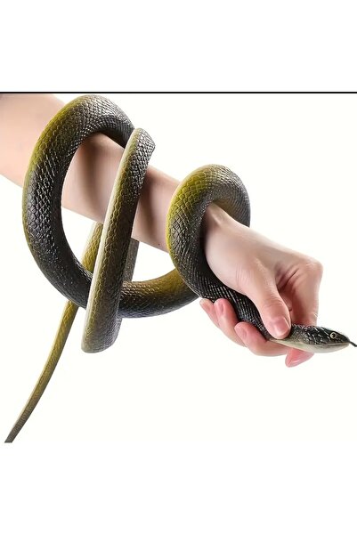ASLANKAR Gerçekçi 80 cm esnek silikon yılan his özellikli esneme ve gerdirme özellikli.