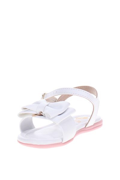 Molekinha Infant Girls Sandals With Back Strap White | Made In Brazil