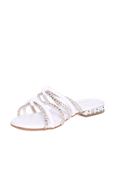 Molekinha Pre Teen Girls Sandals White | Made In Brazil