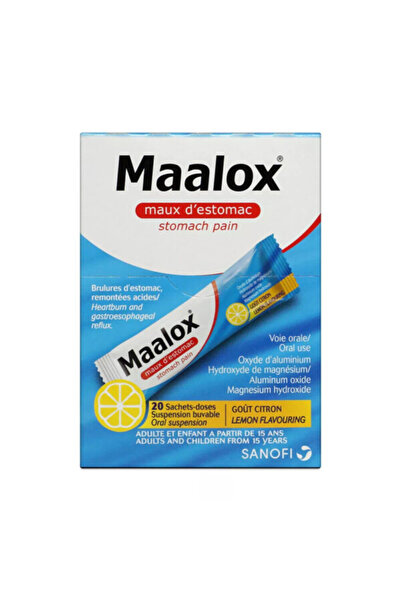 Maalox أكياس معلق فموي (4.3 مل، عبوة من 20 كيسًا)