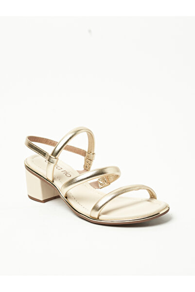 Beira Rio صندل نسائي بحزام خلفي ذهبي | صنع في البرازيل