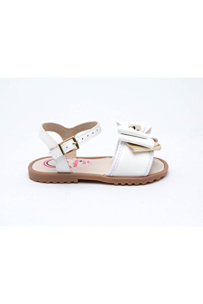Molekinha Infant Girls Sandals With Back Strap White | Made In Brazil
