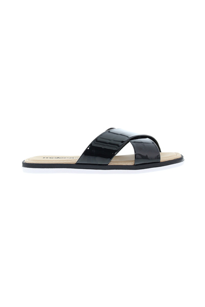 Moleca Ladies Flat Sandals Black | Made In Brazil