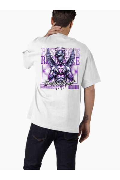 COMVİCHO تي شيرت مطبوع بتصميم streetwear111 للجنسين