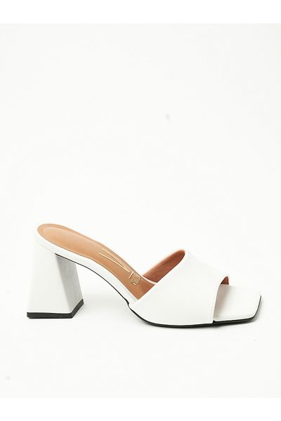 VİZZANO Vizzano Ladies Mid Heel Sandals White | Made In Brazil