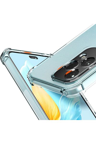 SKYDDAR INNOVATION Carcasă pentru Honor 200 Lite, rezistentă la șocuri, transparentă, subțire, din silicon, set de autocolante