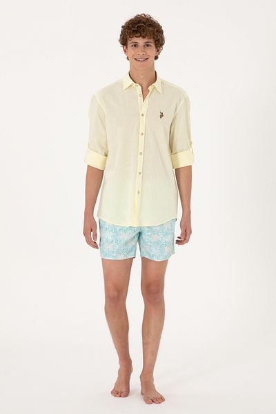 U.S. Polo Assn. Ανδρικό σορτς μαγιάς μέντας 50299758-VR090