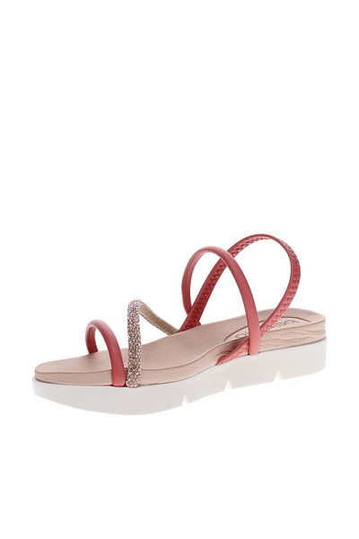 Beira Rio Ladies Flat Sandals Rose | Made In Brazil