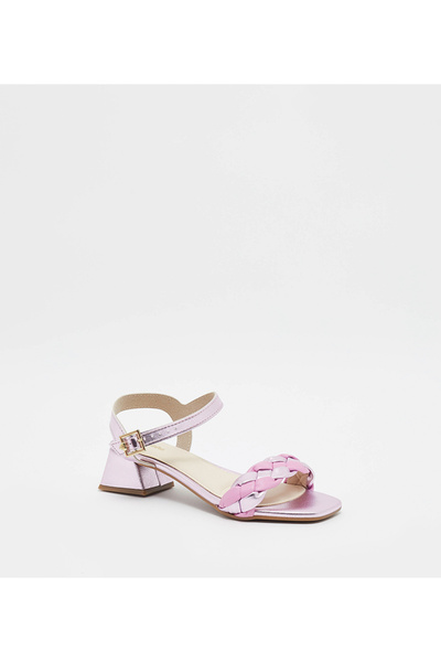 Molekinha Pre Teen Girls Sandals With Back Strap Rose | Made In Brazil