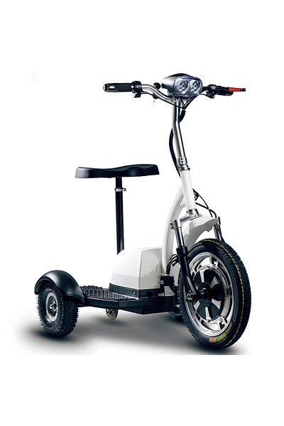 Linomag ® Electric Tricycle, 350w, 36v, Removable Seat/basket, 25km/h, Reverse, Drum Brake, White