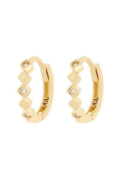 MOHI Fine Jewellery 14k yellow gold earrings