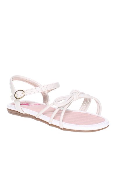 Molekinha Infant Girls Sandals With Back Strap Off White | Made In Brazil