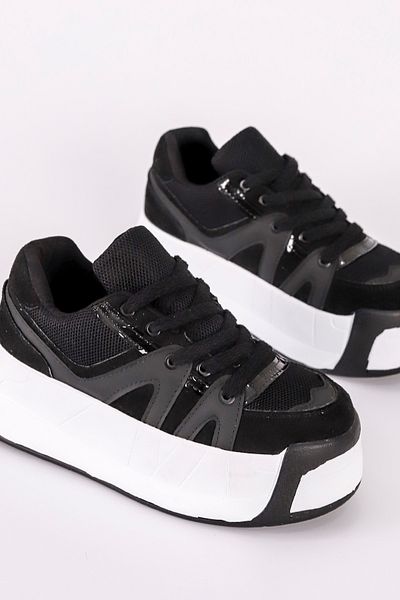 Mamito Ayakkabı SP 191 Pantofi sport cu șireturi cu talpă înaltă