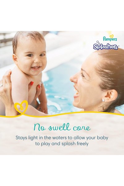 Pampers Splashers Swimming Diaper Pants, Size 3-4, 6-12 kg, Carry Pack, 12 Count
