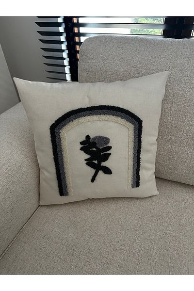 NURHAN HOME COLLECTION Κεντημένο κάλυμμα μαξιλαριού ριχτάρι 1 τεμαχίου