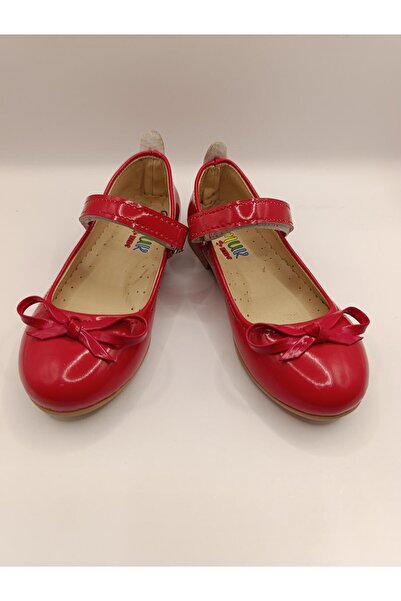 Bukond Girl's Patent Leather Non-Slip Sole Moustache Ballerinas