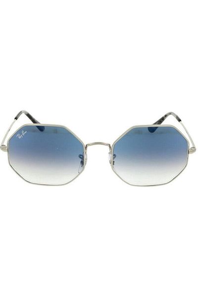 Ray-Ban Ray-Ban Octagon RB1972 9149/3F – ​​Sunglasses, Silver, Blue Gradient Lenses, Size 54