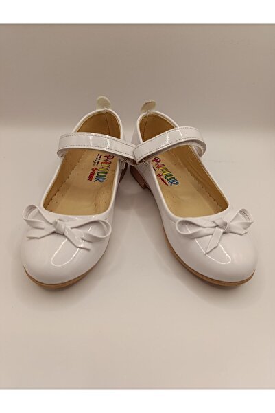 Bukond Girl's Patent Leather Non-Slip Sole Moustache Ballerinas