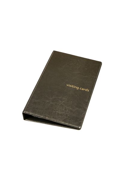 Panta Plast Folder for 200 business cards Black