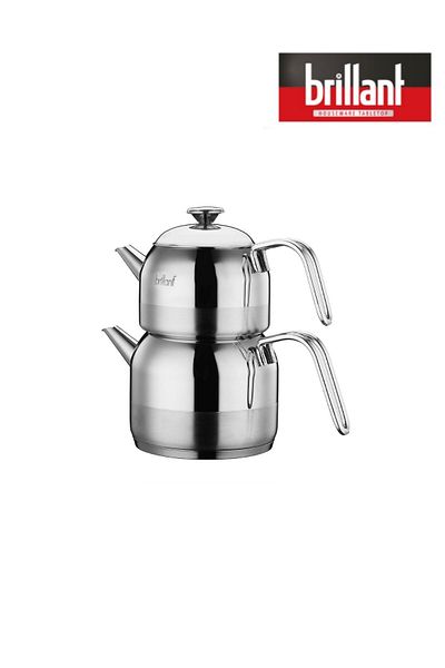Brillant Mira Family Size Steel Teapot
