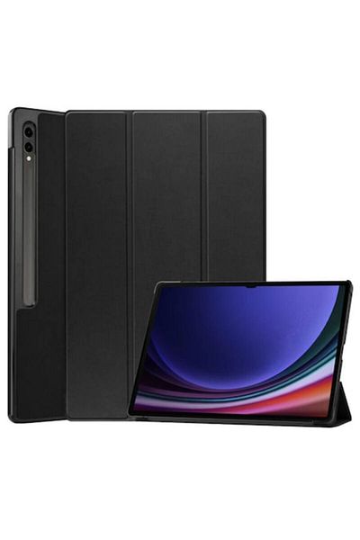 Optim Solution PU Leather Tablet Case for Samsung Galaxy Tab S10 Ultra 14.6 inch, Black