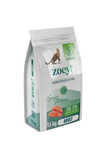 Zoey Somonlu Kısırlaştırılmış Yetişkin Kedi Maması 15 KG