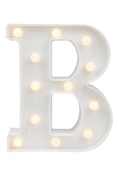 Generic ضوء LED باللون الأصفر على شكل حرف B