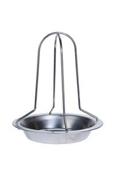 Homelux Suport pui grill, d 17,6 cm, otel, argintiu