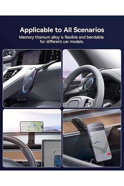 Baseus C02 Mega Qi2 Certified 15W Wireless Magnetic Car Phone Holder