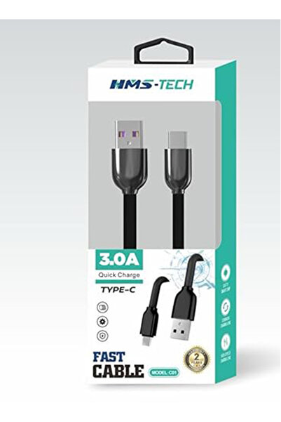 HMS-TECH كابل USB Type-C، بطول 1 متر، متوافق مع جميع الهواتف الذكية وشحن سريع...