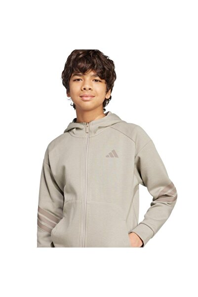 adidas Çocuk Bej Sweatshirt J Fı 3s Fz Hd Jj4807