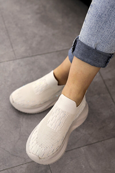 Mamito Ayakkabı Dm 707 Stone Detailed Knitwear Sports Shoes
