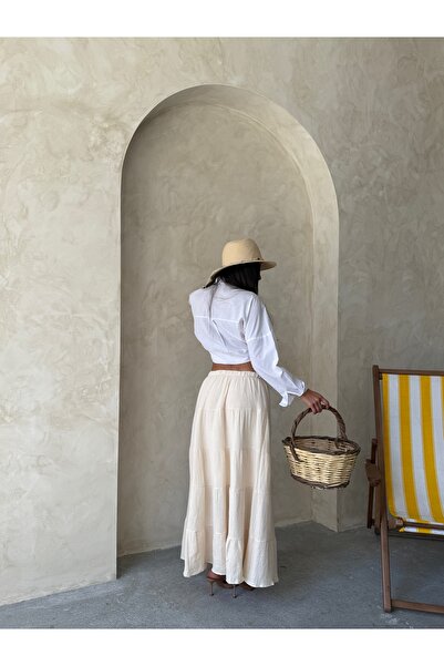 R&G RIMANERE GIOVANI Fusta lungă de vară boemă casual pentru femei