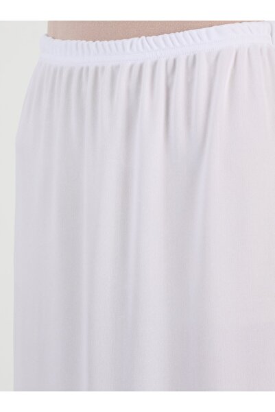 Sayın Tesettür Φούστα - Λευκή - Αγαπητέ Χορό
