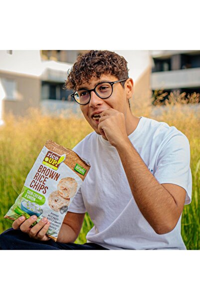 Rice Up 4 Adet Glutensiz Sour Cream and Onion, Brown Rice Chips 60g