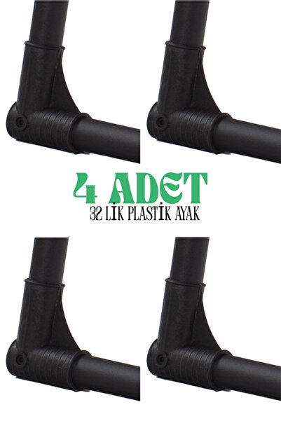 Quero 32 Lik 4 Adet Plastik Bebek Beşik Ayağı Salıncak Ayağı Boru Birleştirme