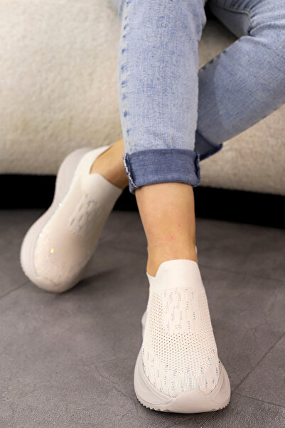 Mamito Ayakkabı Dm 707 Stone Detailed Knitwear Sports Shoes