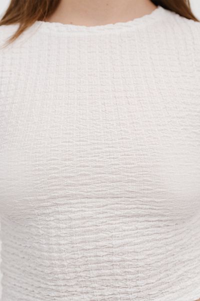 Addax Μπλουζάκι με υφή Crop P18308