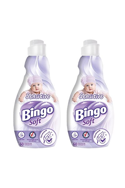 Bingo Soft Konsantre Çamaşır Yumuşatıcısı Sensitive 1440 ml X 2 Adet