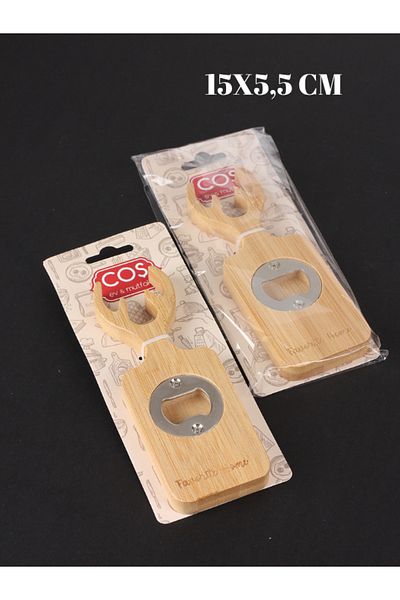 Leila 2 Pieces Bamboo Deer Model Cap-Bottle Opener